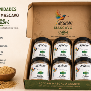 KIT 06 - Açúcar Mascavo Colibri  100 % Natural 250g