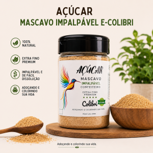 Açúcar Mascavo de Confeiteiro Impalpável Colibri 200g